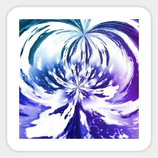 Ombre Northern Lights Firework Sticker